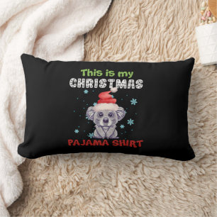 Koala-Bär Das ist mein Weihnachts-Pyjama-Shirt Lendenkissen