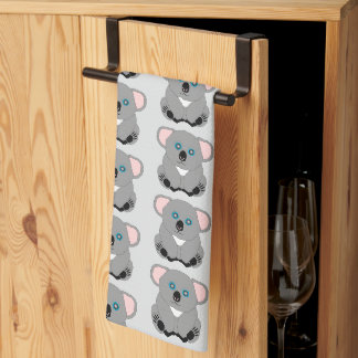 Koala-Bär-Design mit beliebigem Hintergrundfarbe Geschirrtuch