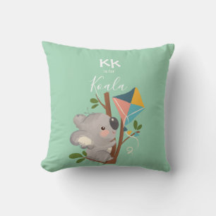 Koala Bär • Fügen Sie Ihren Namen Cute Alphabet Mo Kissen