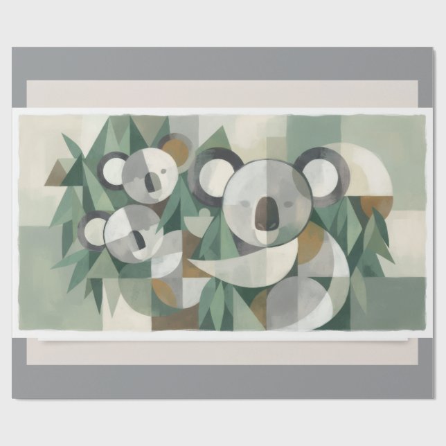 Koala-Bär Geschenkpapier (Flach)