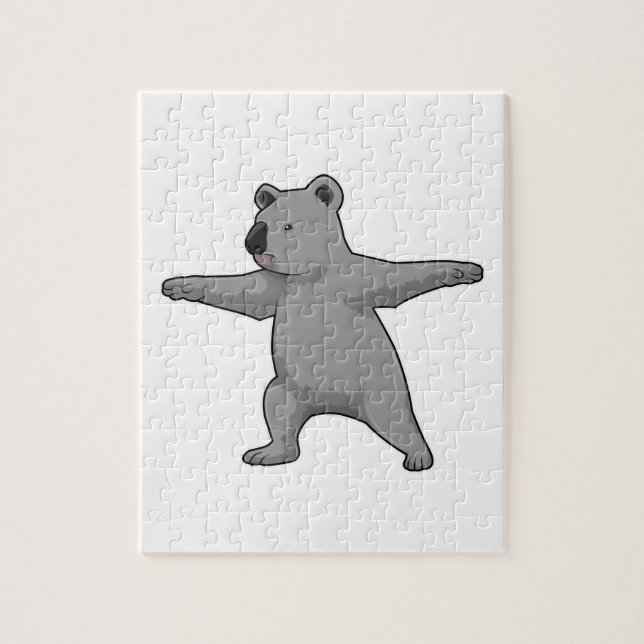 Koala-Bär in der Yoga-Fitness (Vertikal)