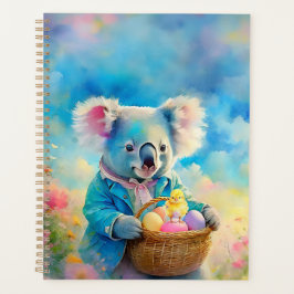 Koala-Bär mit einem Korb von Ostereiern Planer