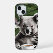 Koala-Bär mit Kaffee-Tasse, gemütliches Design