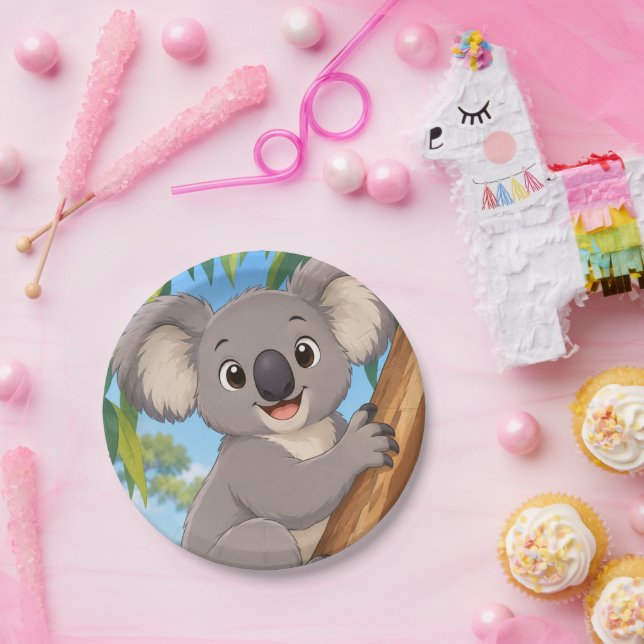 Koala-Bär-Papierteller Pappteller (Party)