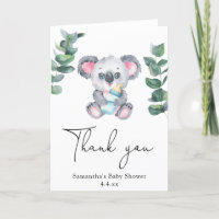 Koala Bär vielen Dank für die Babydusche