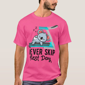 Koala Bär Workout Gym Laufband Übung Gewichtheben T-Shirt