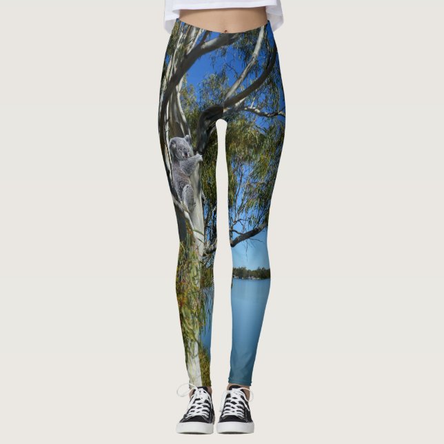 Koala-Bären, die in Gummi-Baum schlafen, Leggings (Vorderseite)