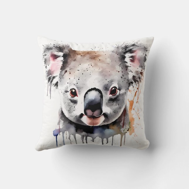 Koala-Bären-Portrait Kissen (Rückseite)
