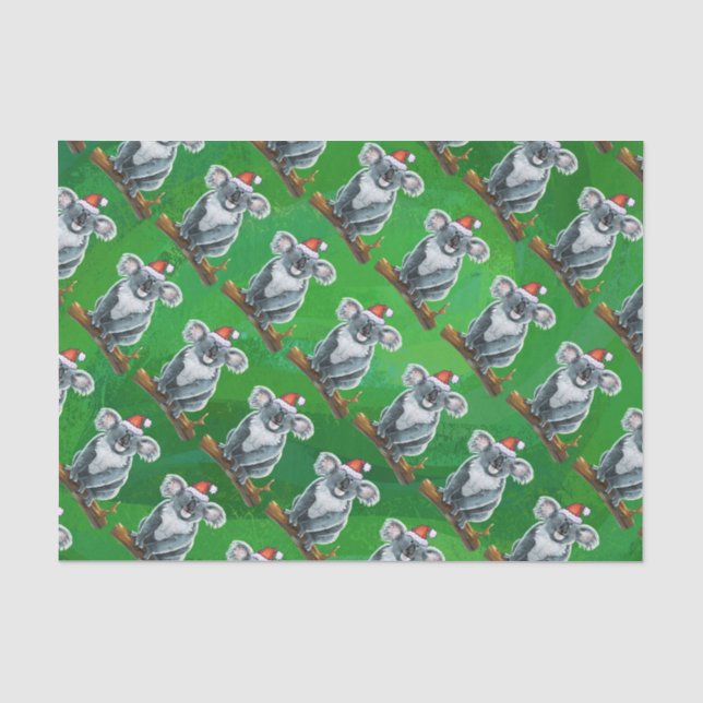 Koala Bären Weihnachten Seidenpapier (Vorderseite)