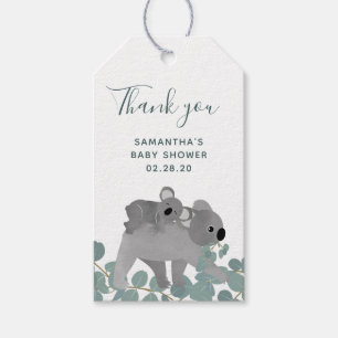 Koala-Bärn-Babyparty danken Ihnen Geschenkanhänger