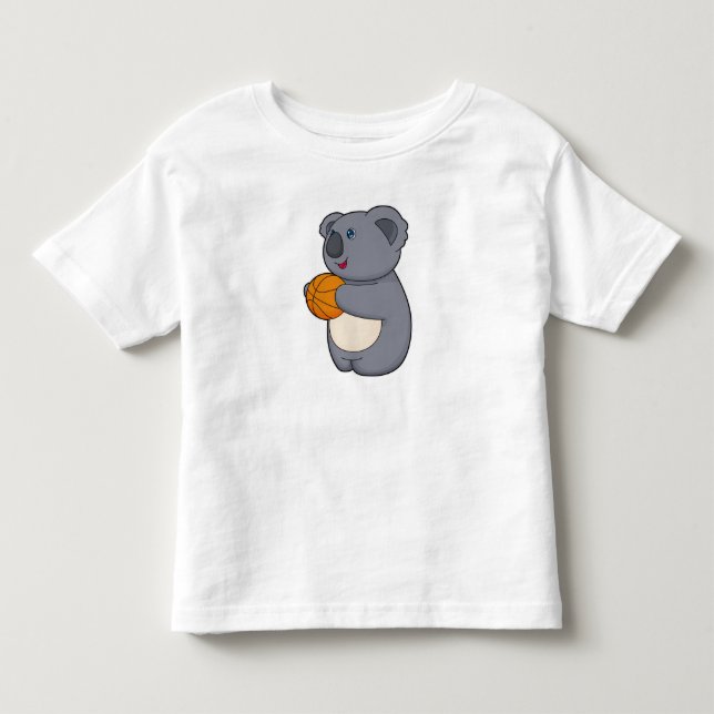 Koala Basketball-Spieler Basketball Kleinkind T-shirt (Vorderseite)