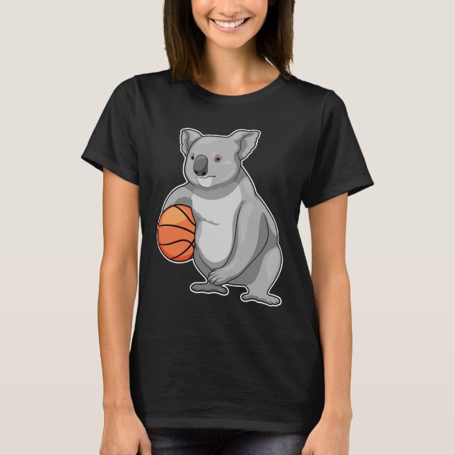 Koala Basketball-Spieler Basketball T-Shirt (Vorderseite)