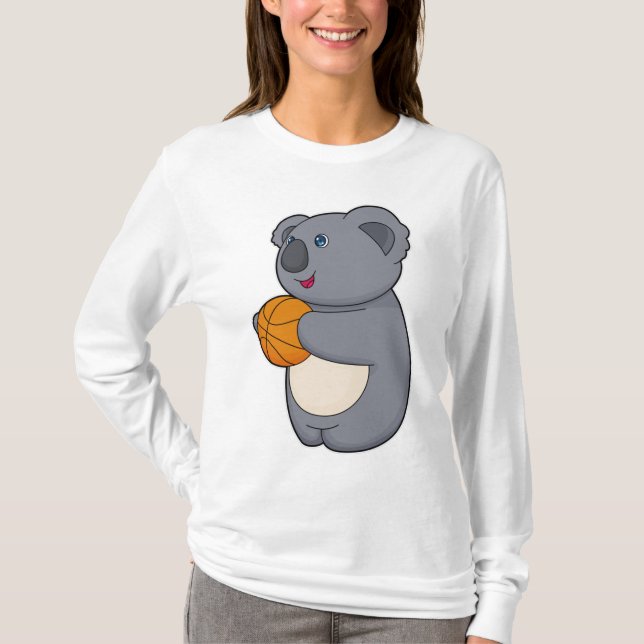 Koala Basketball-Spieler Basketball T-Shirt (Vorderseite)
