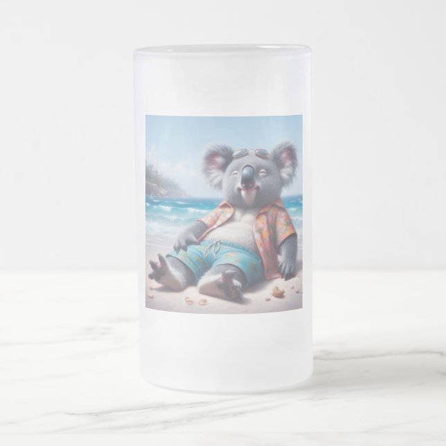 Koala Beach Mattglas Bierglas (Mittel)