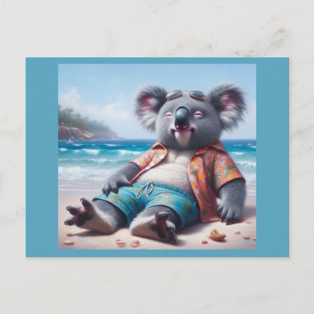 Koala Beach Postkarte (Vorderseite)