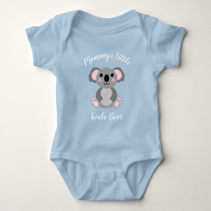 Koala Bear Baby Dusche Blue Boy Strampler