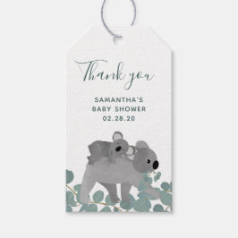 Koala Bear Baby Dusche Vielen Dank Geschenkanhänger