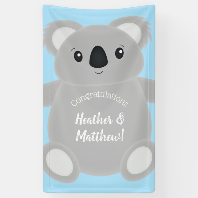 Koala Bear Babydusche Banner (Vertikal)