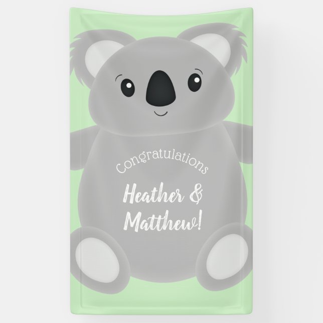 Koala Bear Babydusche Banner (Vertikal)