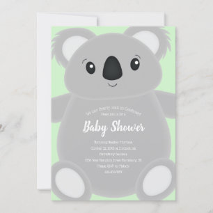 Koala Bear Babydusche Einladung