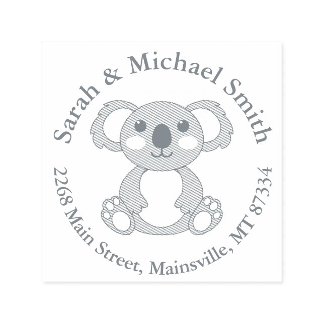Koala Bear Babydusche Permastempel (Design)