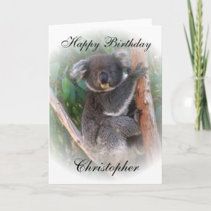 Koala Bear Birthday Karte