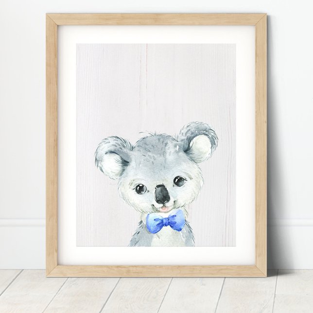 Koala Bear Bowtie Kinderzimmer Kunstdrucken Poster (Von Creator hochgeladen)