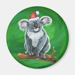 Koala Bear Christmas Magnet