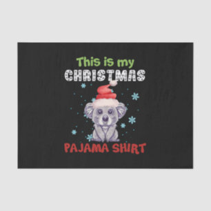 Koala Bear Das ist mein Weihnachts-Pajama-Shirt Seidenpapier