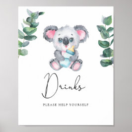 Koala Bear Drinks helfen Ihnen selbst Poster
