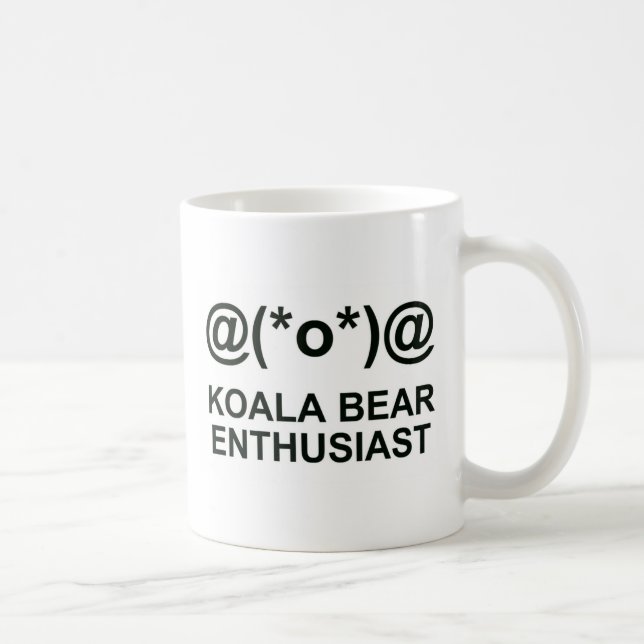 Koala Bear Enthusiasten Kaffeetasse (Rechts)