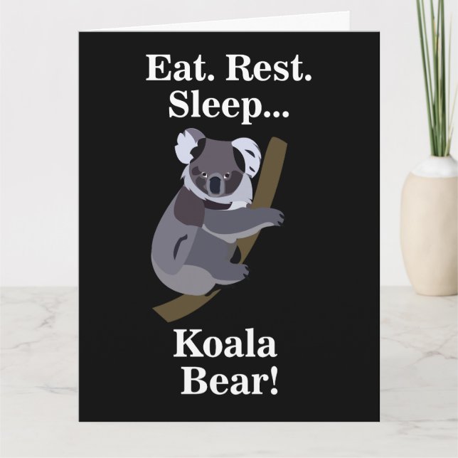 Koala Bear Funny Karte (Vorderseite)