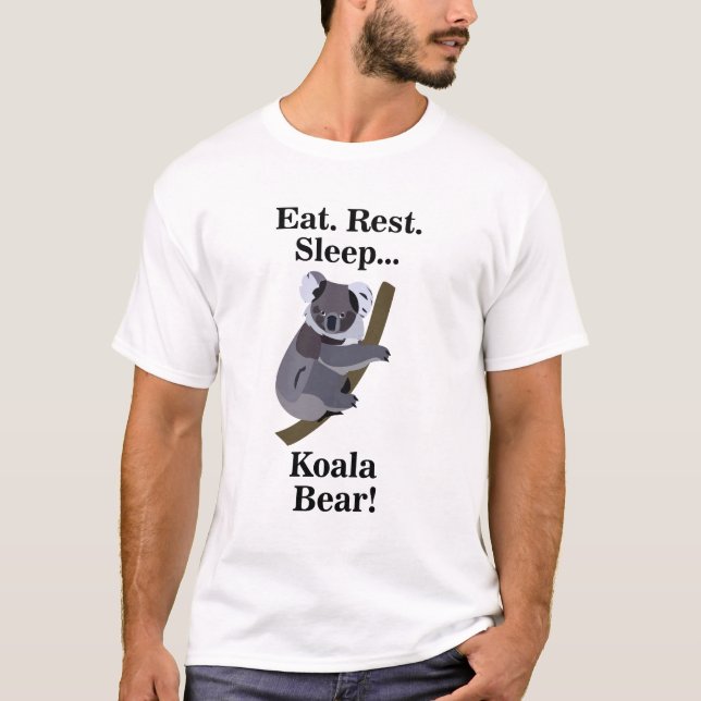 Koala Bear Funny T-Shirt (Vorderseite)