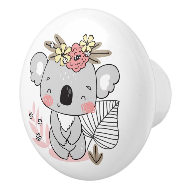 Koala Bear Keramik Knob Keramikknauf (Rechts)