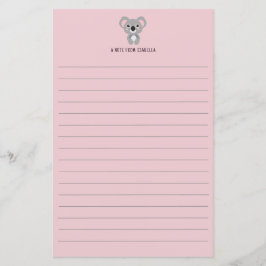 Koala Bear Kids Personalisiert Stationery