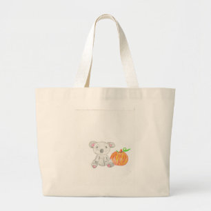 Koala Bear mit Pumpkin Jumbo Stoffbeutel
