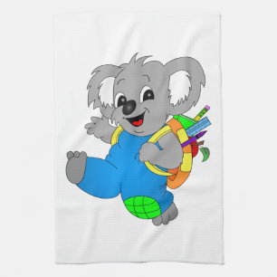 Koala Bear mit Rucksack Handtuch