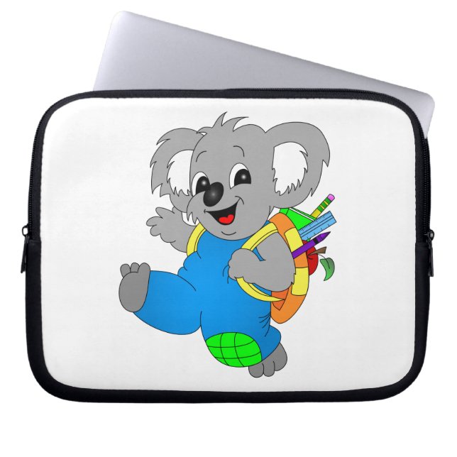 Koala Bear mit Rucksack Laptopschutzhülle (Vorderseite)