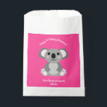 Koala Bear Niedlich Kid Birthday Party Geschenktütchen<br><div class="desc">Adorable kuschelige Koalabären mit rosa machen ein vollkommenes Geburtstagsthema,  für ein Mädchen,  einen Jungen oder ein Kind,  das diese niedlichen australischen Koalabären Lieben! Ideal für tierliebende Kinder! Auch perfekt für den ersten Geburtstag eines Babys!</div>