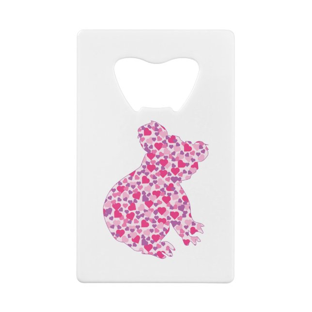 Koala-Bear-Pink-Herz Geldbeutel Flaschenöffner (Rückseite)
