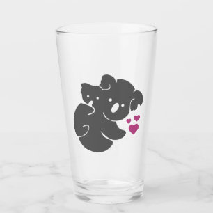 Koala Bear Silhouette Glas