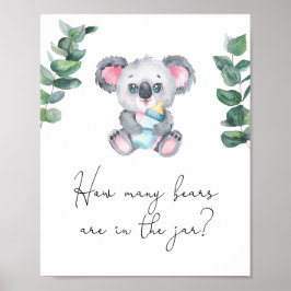 Koala Bear - Stellen Sie sich vor, wie viele Bären Poster