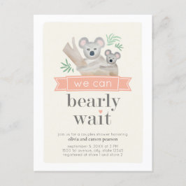 Koala Bear wir können frühzeitig abwarten Paare Ba Postkarte