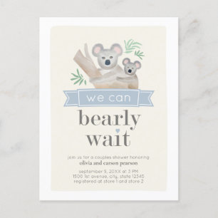 Koala Bear wir können frühzeitig abwarten Paare Ba Postkarte