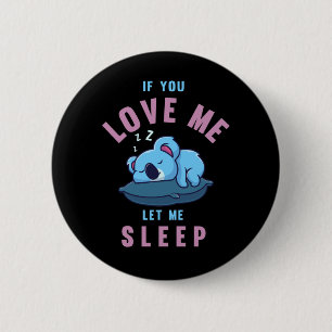 Koala Bear Zookeeper Lazy Koala Button