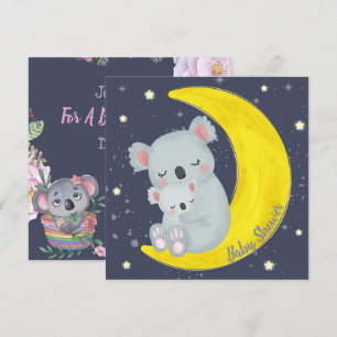 Koala Bears Babydusche Einladung