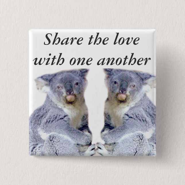 Koala Bears Liebe_ Button (Vorderseite)