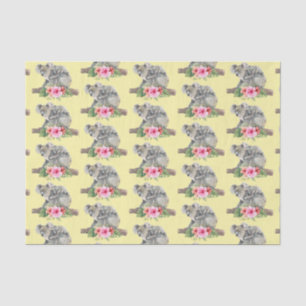 Koala Bears Wasserfarbe Niedliche Mama und Baby Mu Seidenpapier