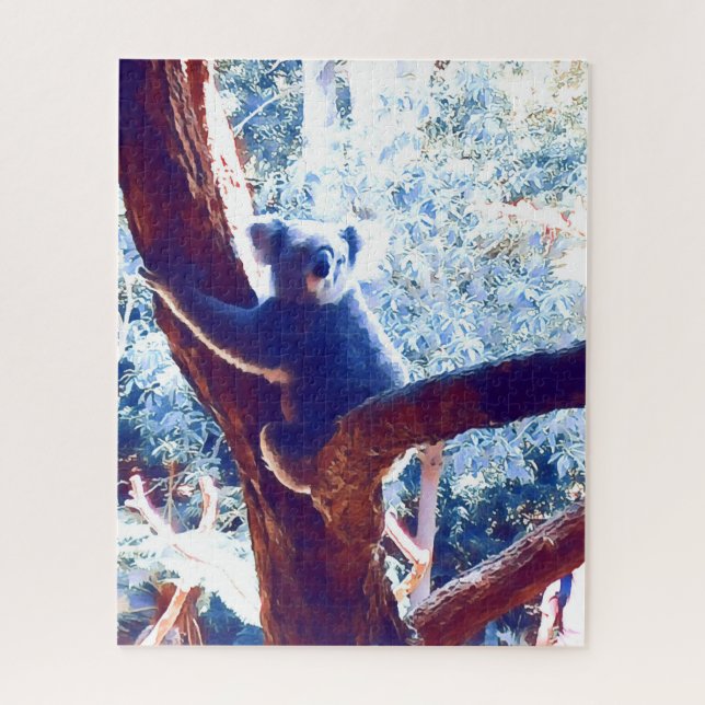 Koala bei Baumarten in Australien (Vertikal)