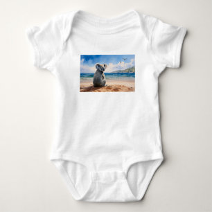 Koala beobachtet den Ozean Baby Strampler